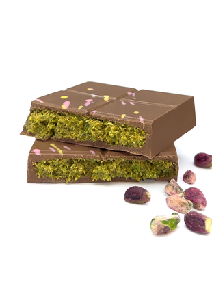 Dubai Chocolate - Vollmilchschokolade mit 60% Pistazienfüllung