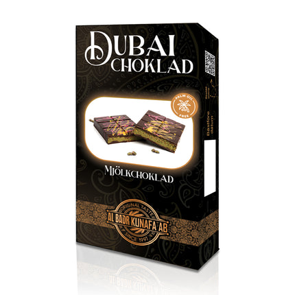 Dubai Chokolade - Mælkechokolade med 60% pistaciefyld