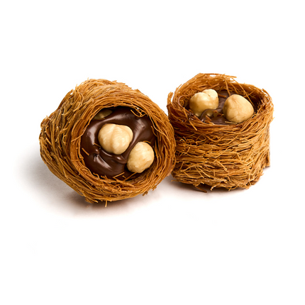 Bird's Nests with Hazelnuts and Nutella