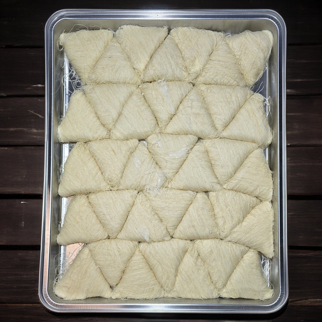 kunafeh pie "Fisaliat" with cream/ pistachio filling. (Order item)