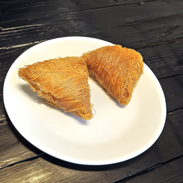 kunafeh pie "Fisaliat" with cream/ pistachio filling. (Order item)