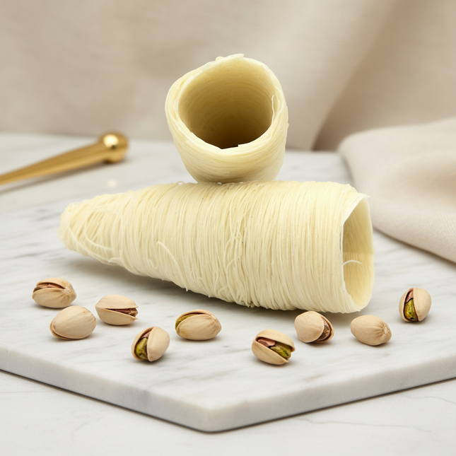 كنافة على شكل قُمع
